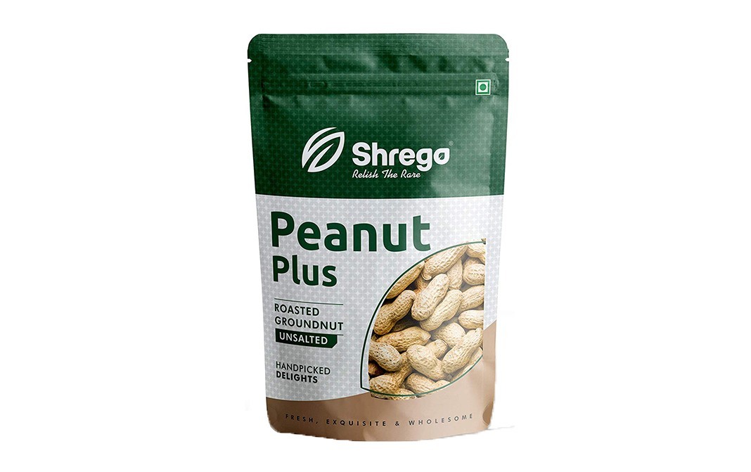 Shrego Peanut Plus Roasted Groundnut Unsalted   Pack  250 grams